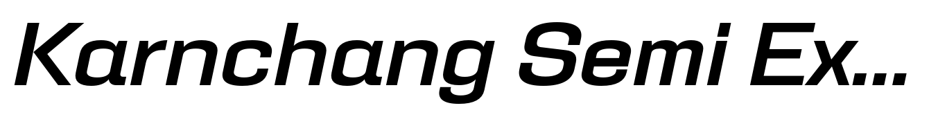 Karnchang Semi Expanded Medium Italic